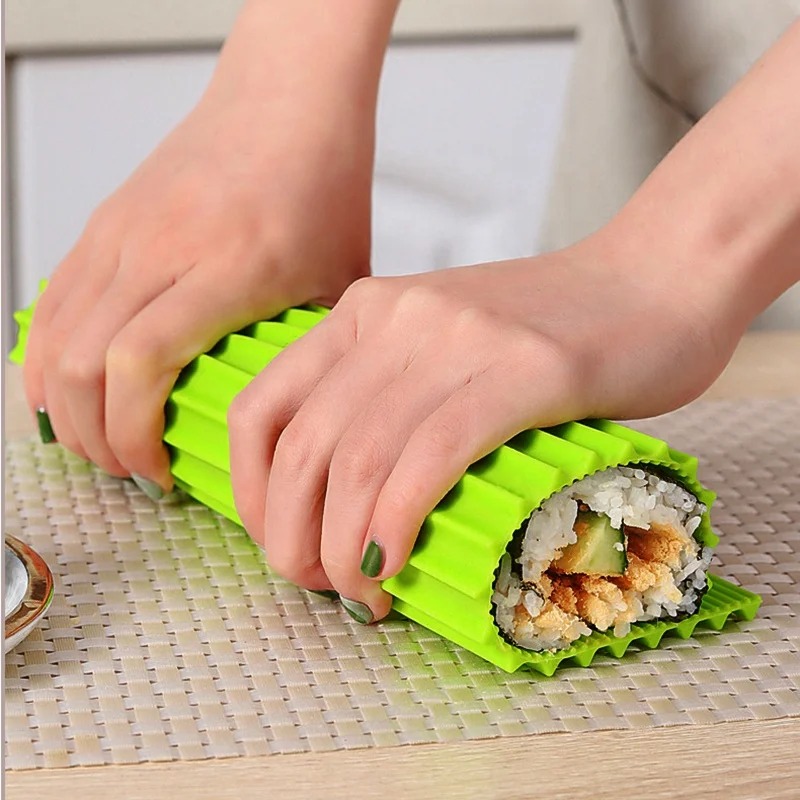 Sushi Making Kit - سيليكون اليد لفة السوشي المتداول الستار