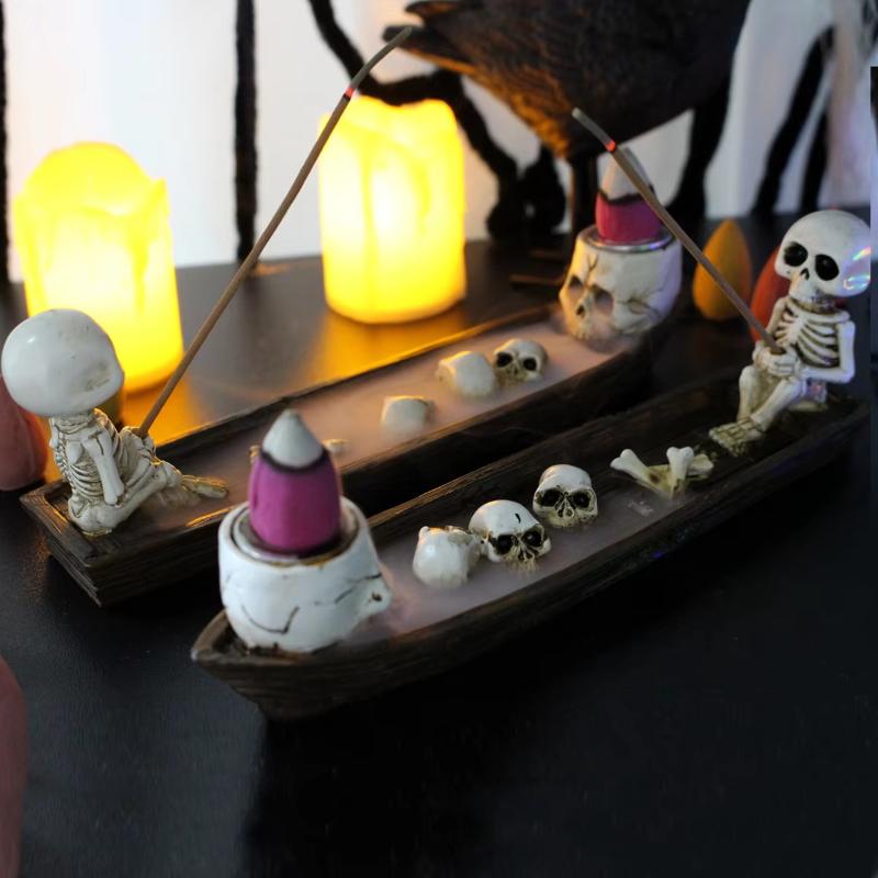 حامل بخور على شكل قارب جمجمة إ - مراجعة Incense Holder وسعره