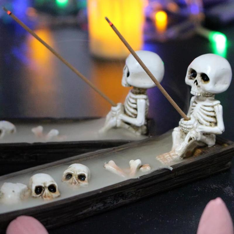 حامل بخور على شكل قارب جمجمة إ - مراجعة Incense Holder وسعره