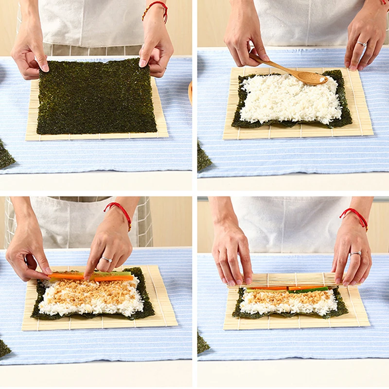 الخيزران السوشي المتداول حصيرة - مراجعة Sushi Making Kit وسعره