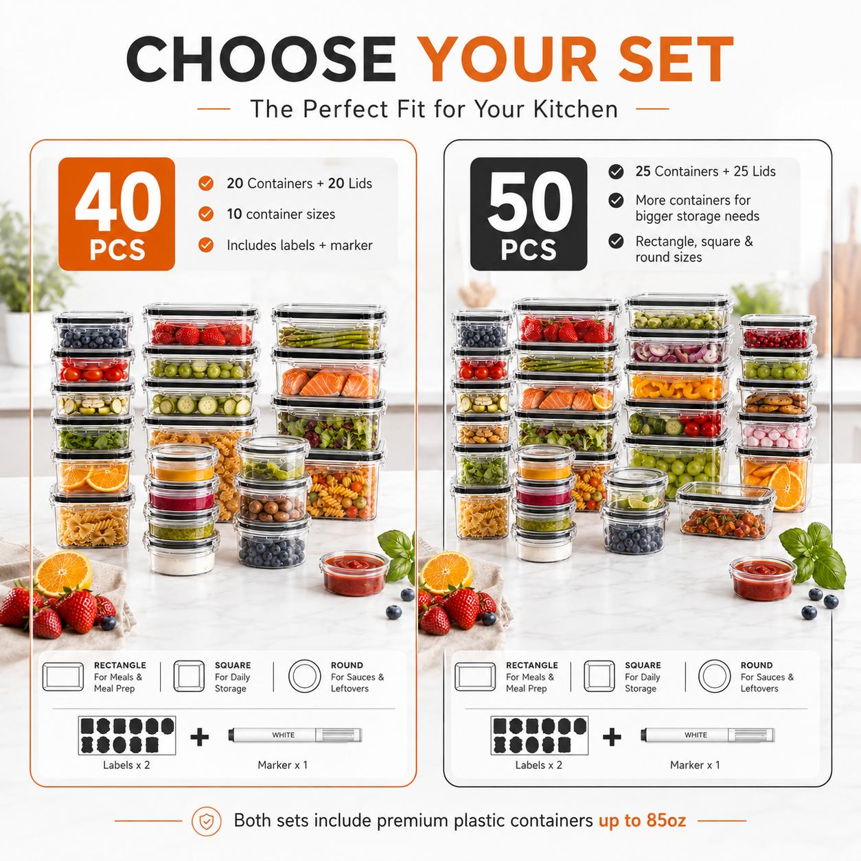 50 قطعة/25 عبوة من علب تخزين ا - مراجعة Bento Box وسعره
